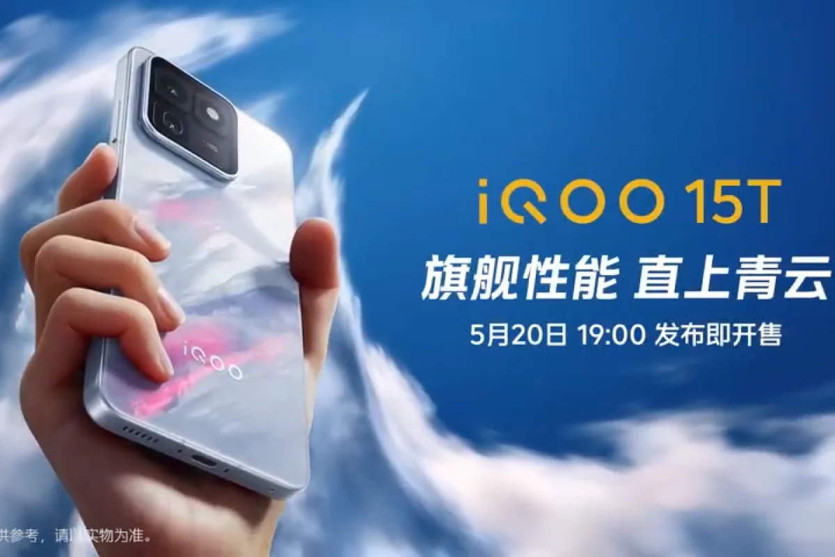 iQOO 15T Meluncur 20 Mei, Usung Chip Monster Edisi Khusus untuk Gaming