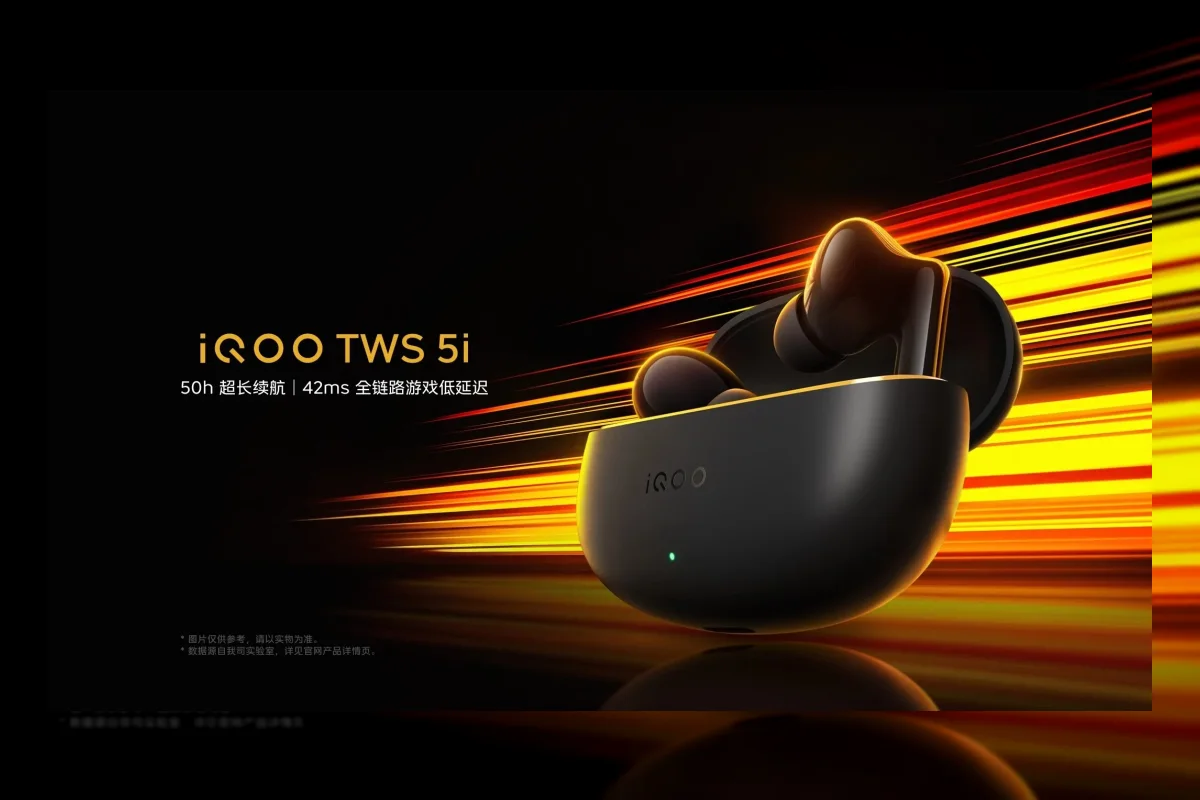 iQOO TWS 5i Resmi di China: Baterai 50 Jam dan Monster Sound