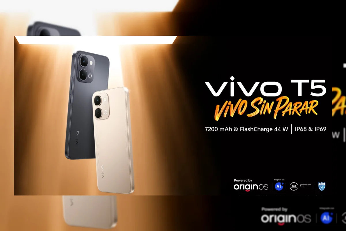 Vivo T5 Resmi Meluncur di Meksiko dengan Baterai 7.200 mAh dan Layar 120Hz