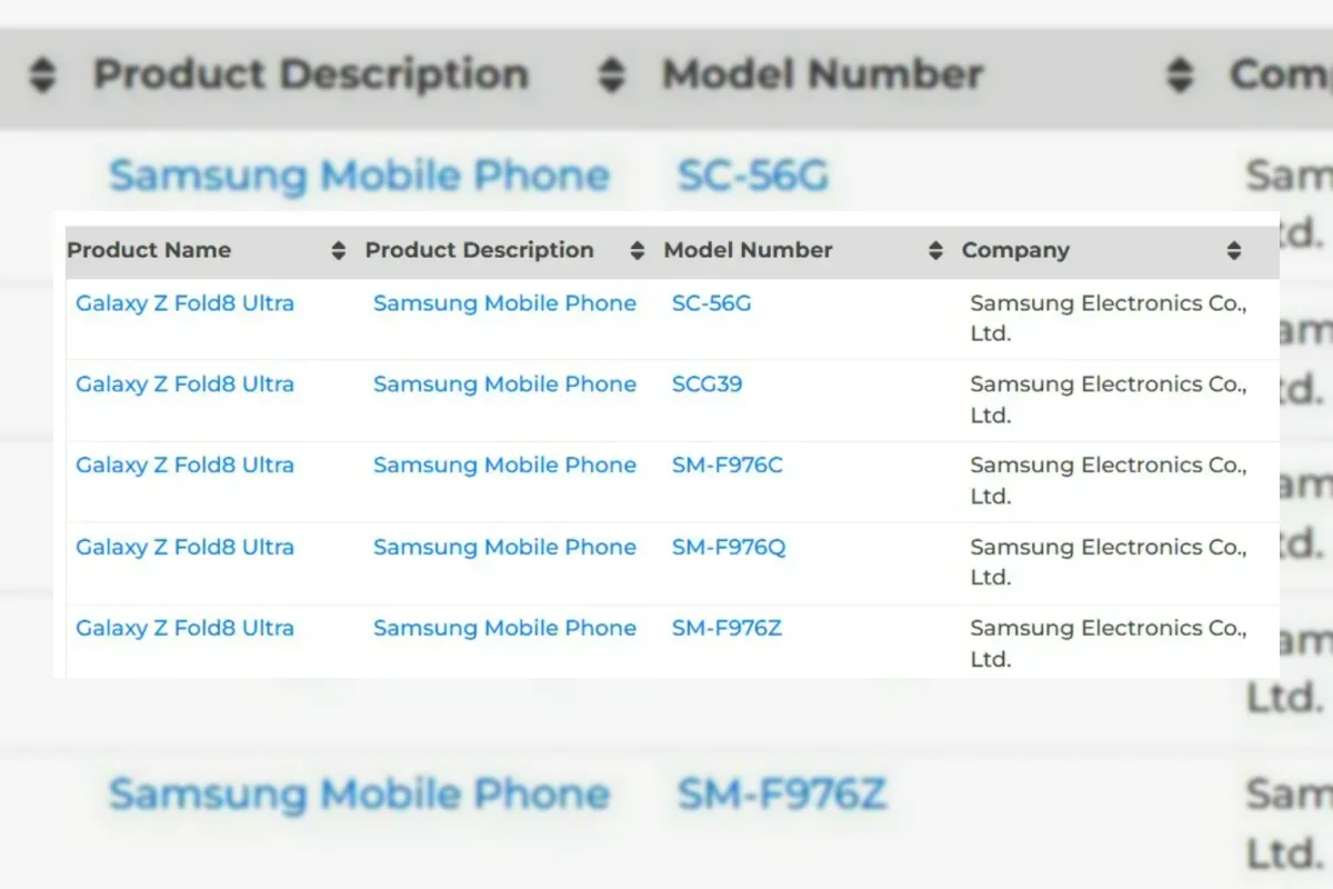 Samsung Galaxy Z Fold 8 Ultra Terdaftar di Sertifikasi Bluetooth SIG