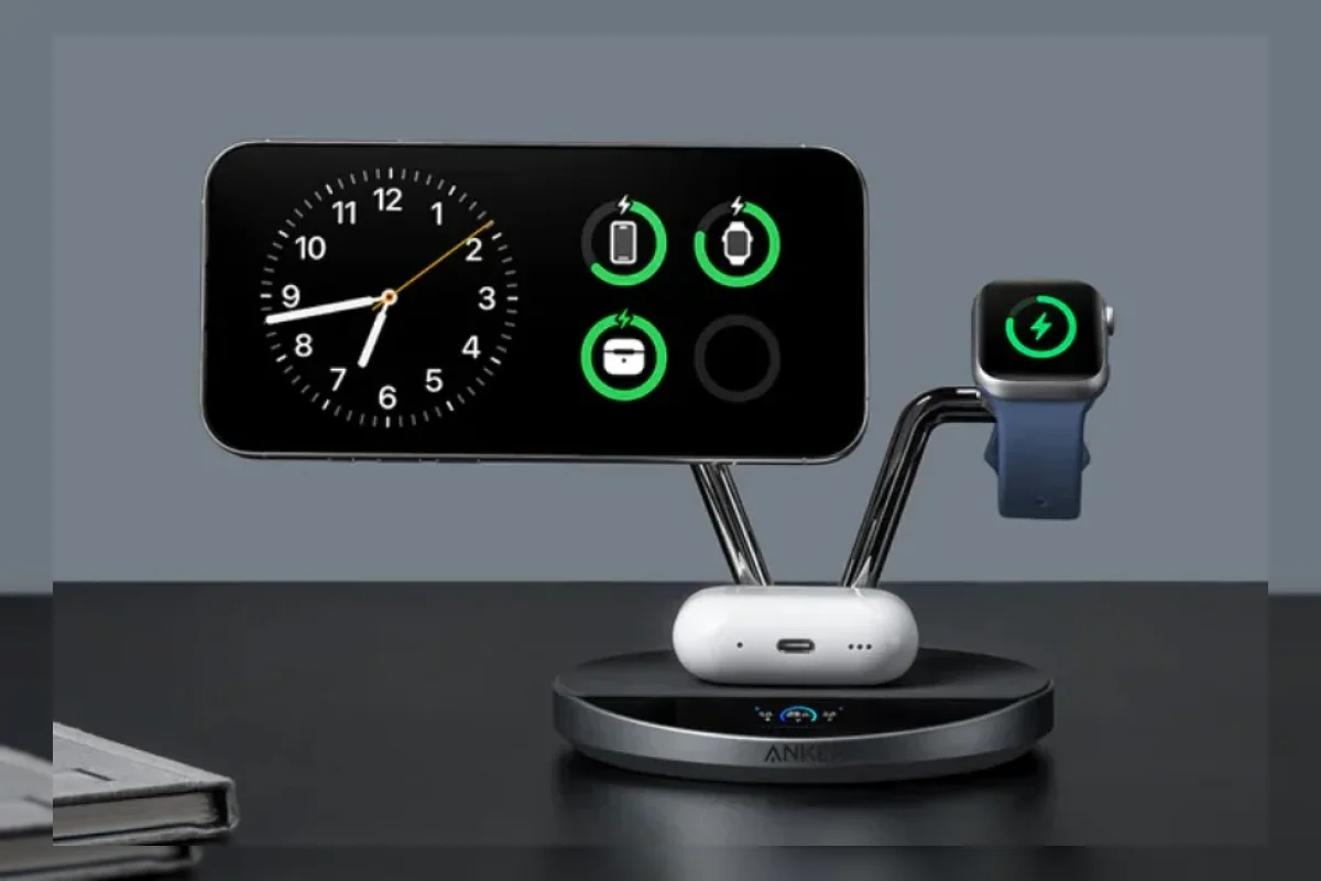 Anker Luncurkan Pengisi Daya Nirkabel 3-in-1 dengan Layar Sentuh dan Pendingin Udara