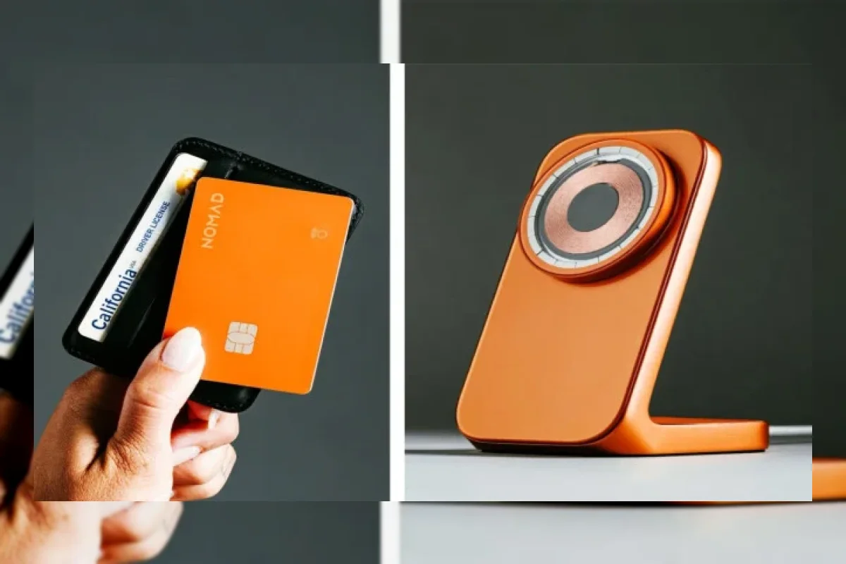 Nomad Luncurkan AirTag Kartu Kredit dan MagSafe Edisi Stellar Orange