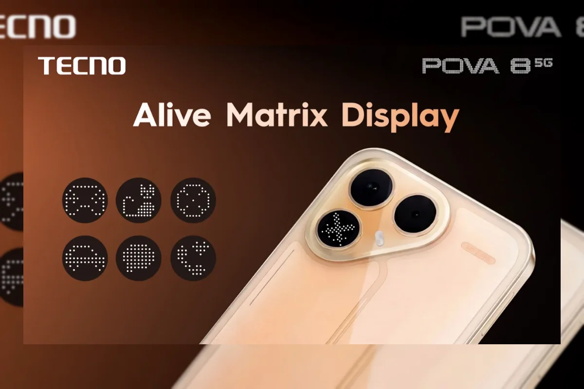 TECNO POVA 8 5G Resmi Meluncur dengan Baterai 8.000 mAh dan Alive Matrix Display