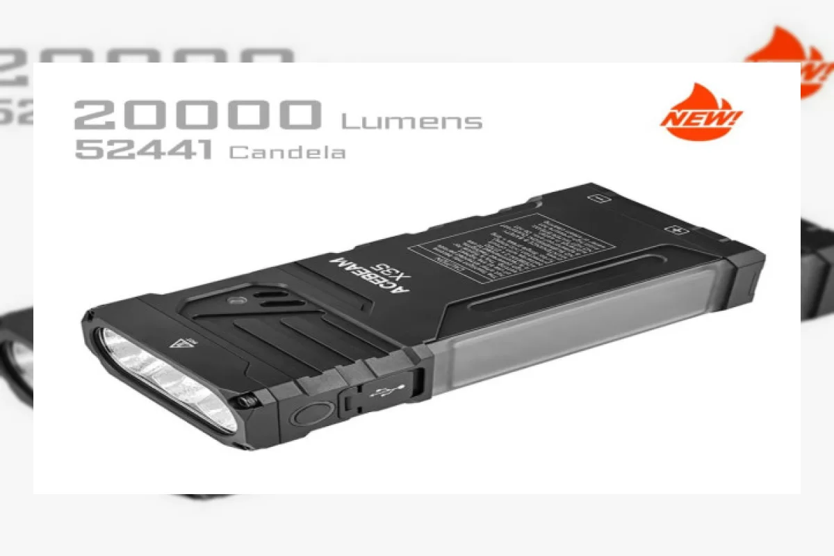 Senter Acebeam X35 Tawarkan Cahaya 20.000 Lumens dalam Bodi Kompak