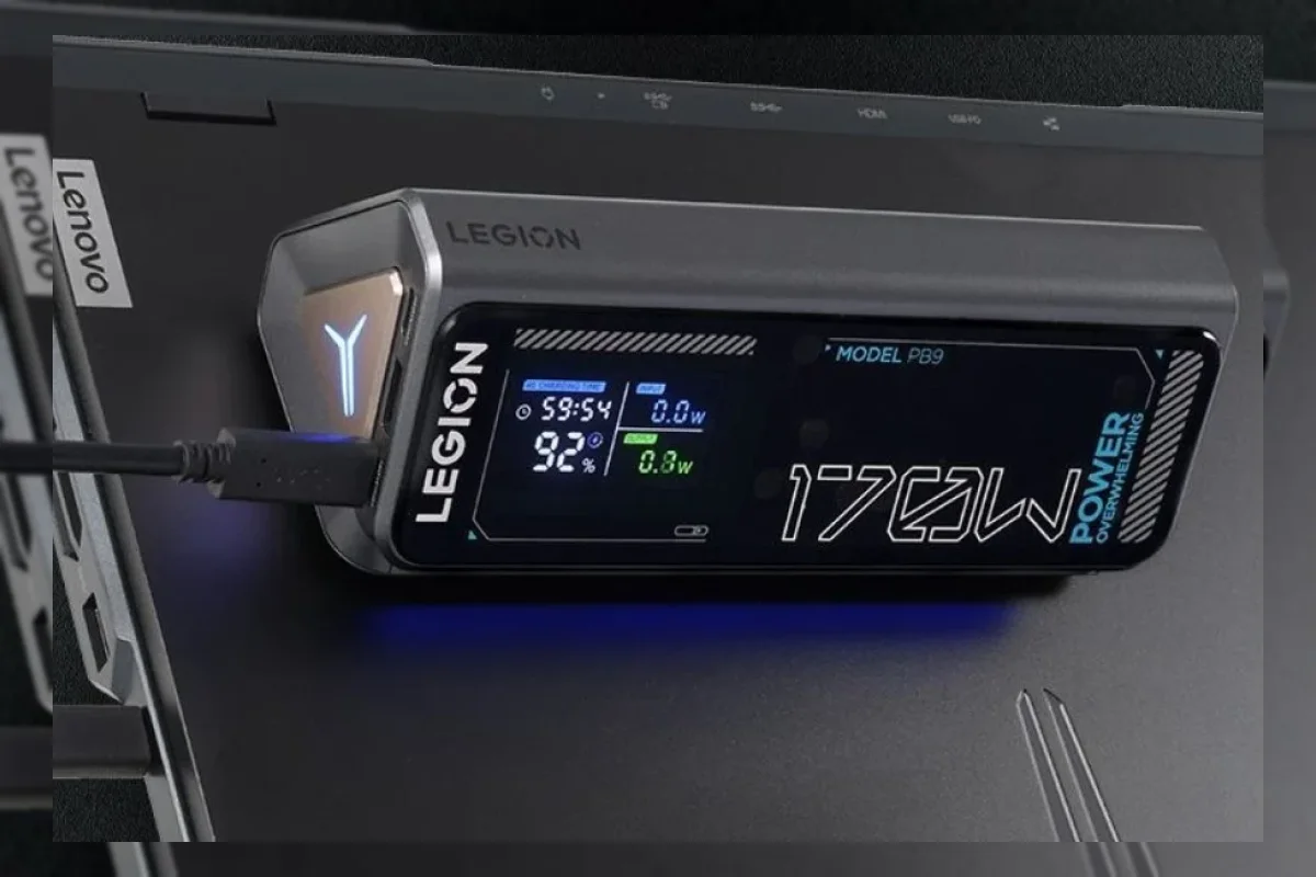 Lenovo Luncurkan Power Bank Legion PB9 170W dengan Desain Segitiga Unik