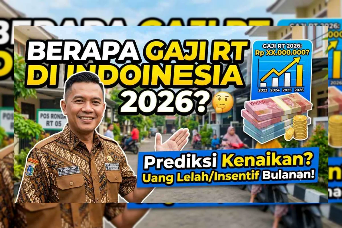 Gaji RT 2026 Resmi Diumumkan, Ini Nominal Terbaru di Semua Daerah
