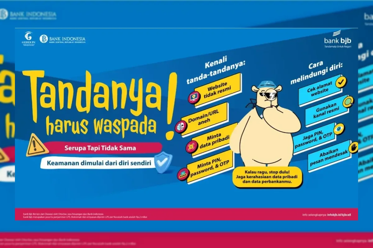 bank bjb Imbau Nasabah Waspadai Modus Penipuan Digital, Pastikan Komunikasi Lewat Kanal Resmi