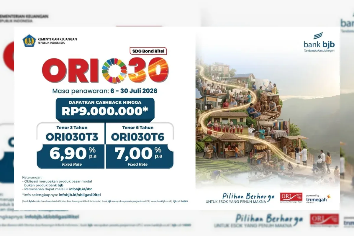 bank bjb Dorong Budaya Investasi dengan Kemudahan Berinvestasi Lewat ORI030