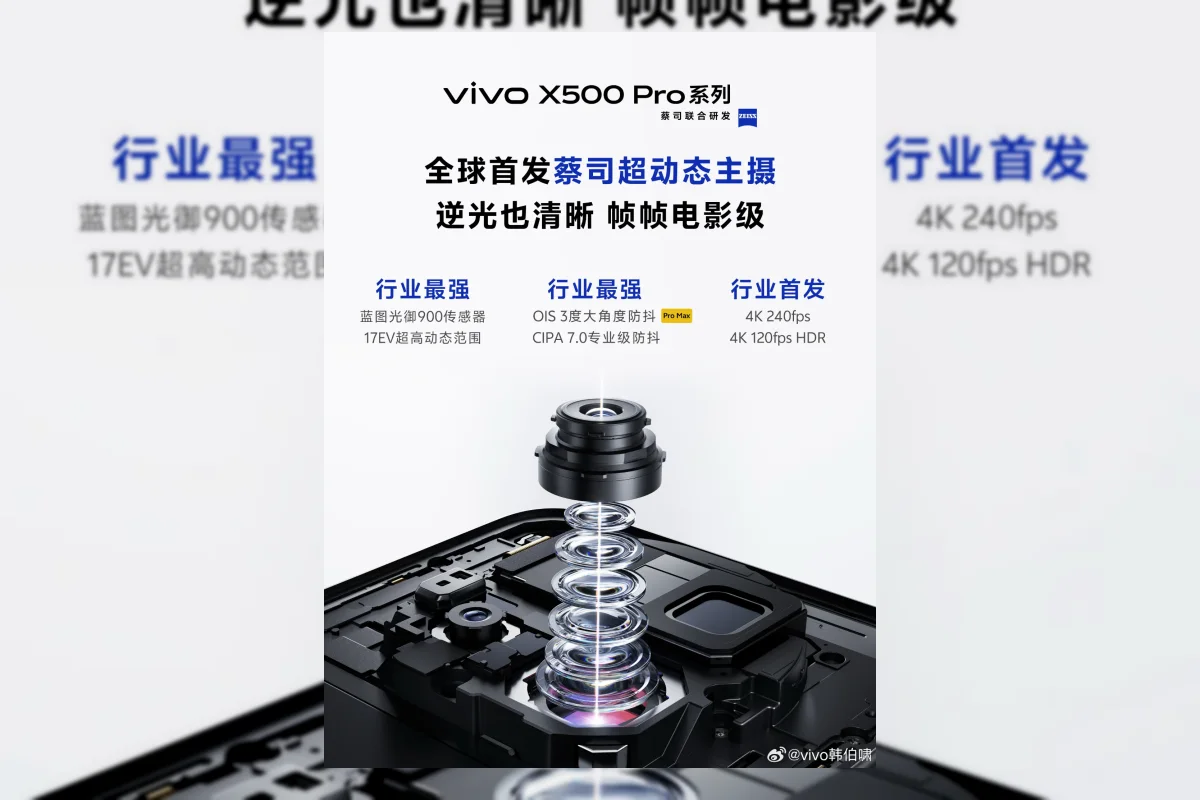 Vivo X500 Series Resmi Meluncur September, Fokus pada Video Sinematik