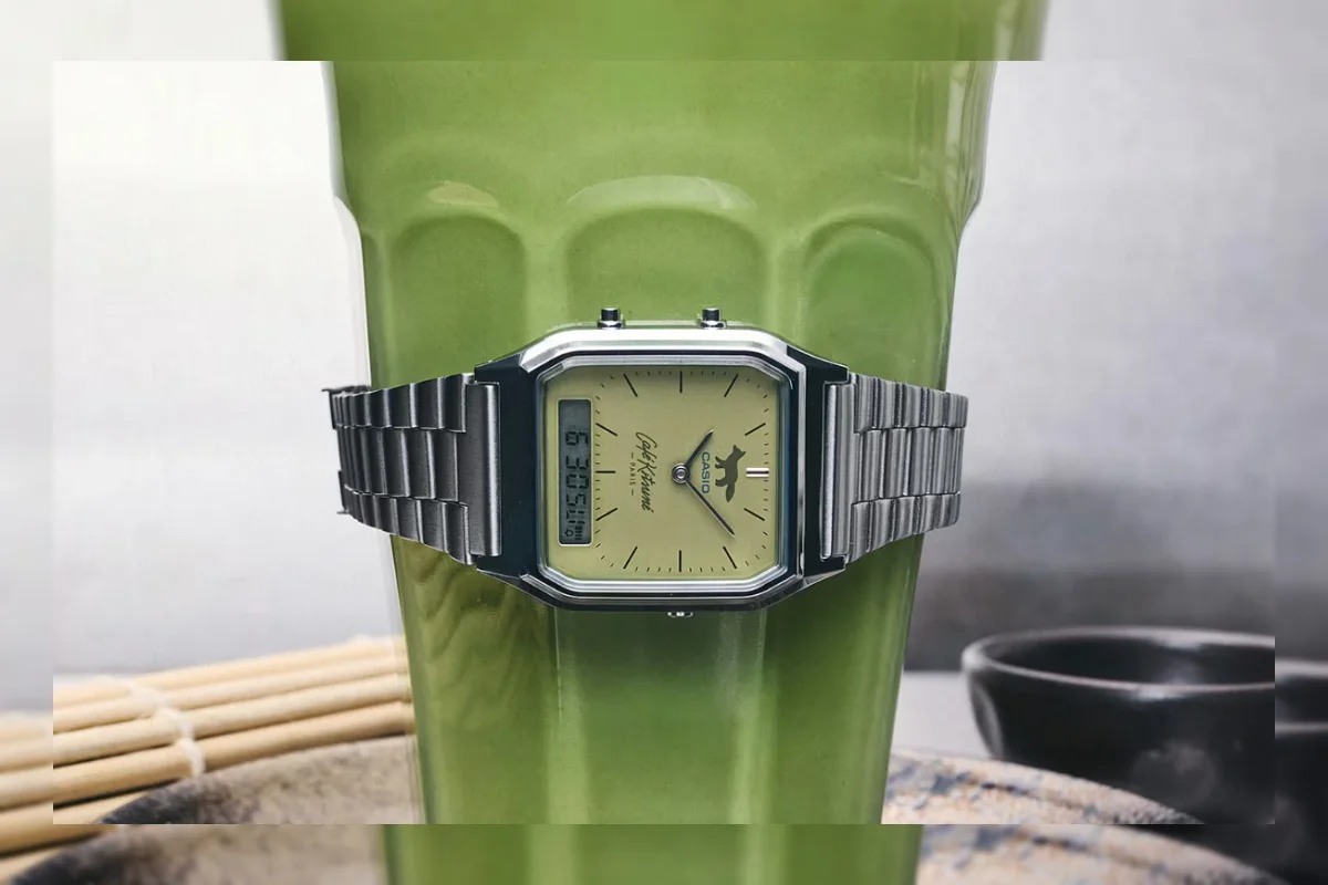 Jam tangan Casio edisi terbatas warna matcha green