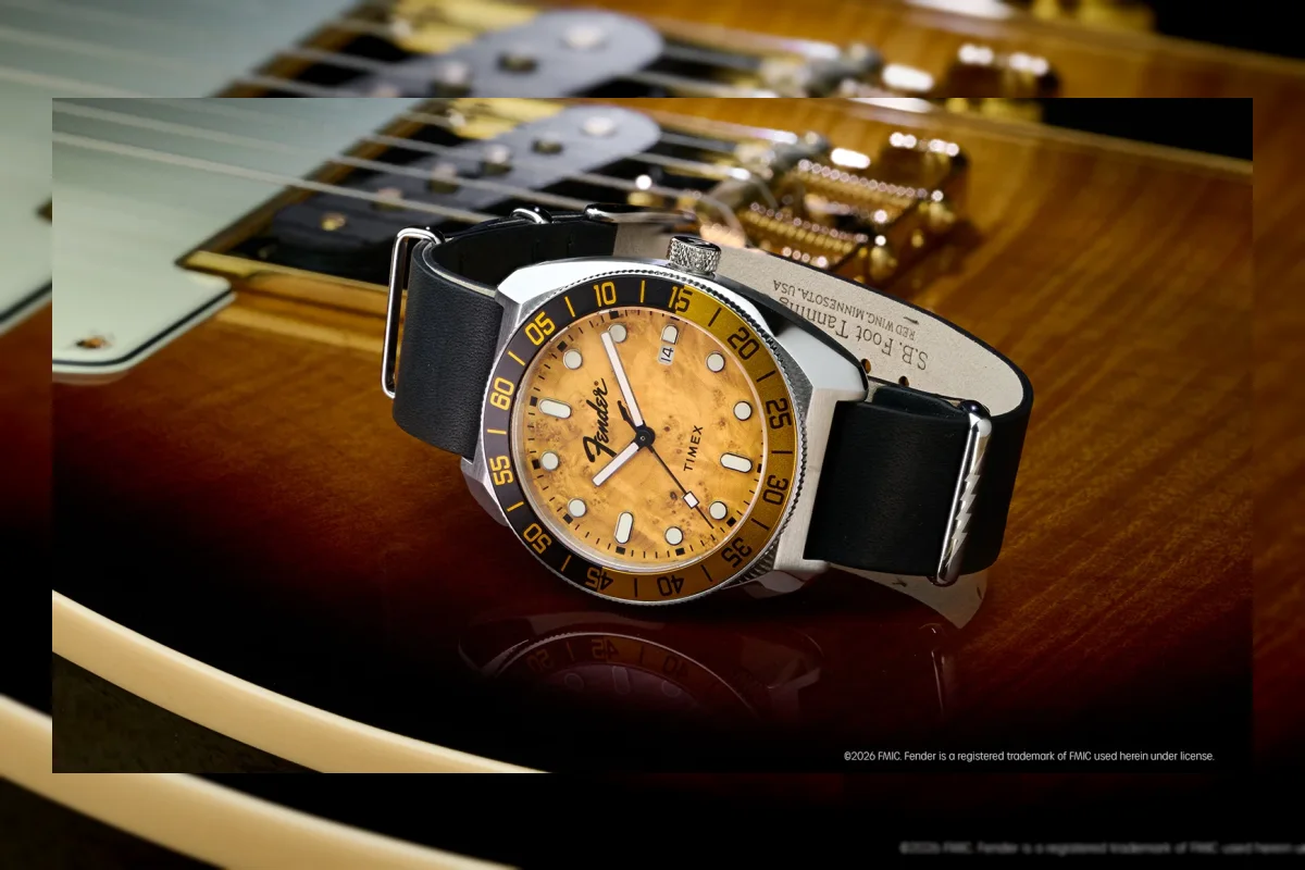 Jam tangan Timex kolaborasi dengan Fender terinspirasi gitar Telecaster