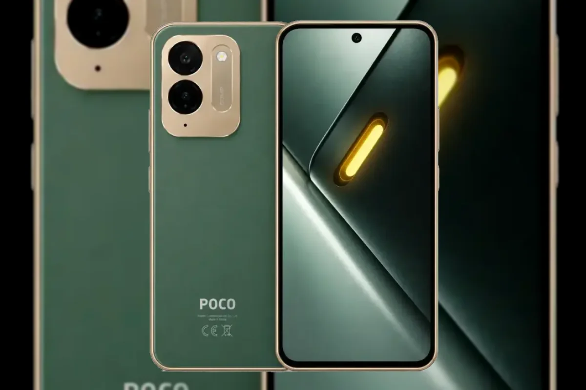 Poco C95 Pro tampak depan dan belakang