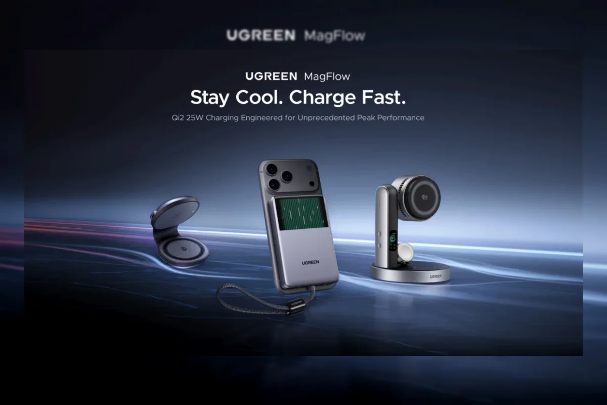 UGREEN MagFlow Pro Magnetic Power Bank dengan sistem pendingin cair