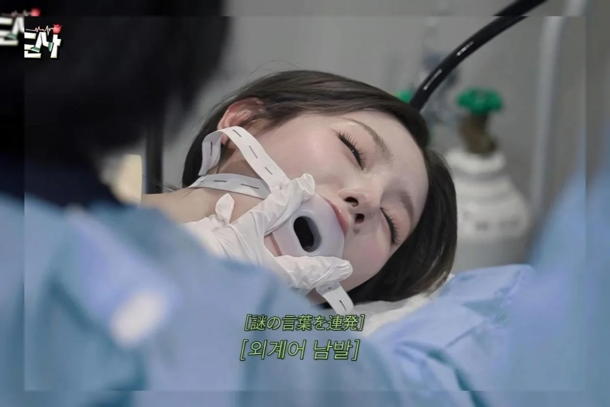 Miyeon dari (G)I-DLE menjalani pemeriksaan kesehatan