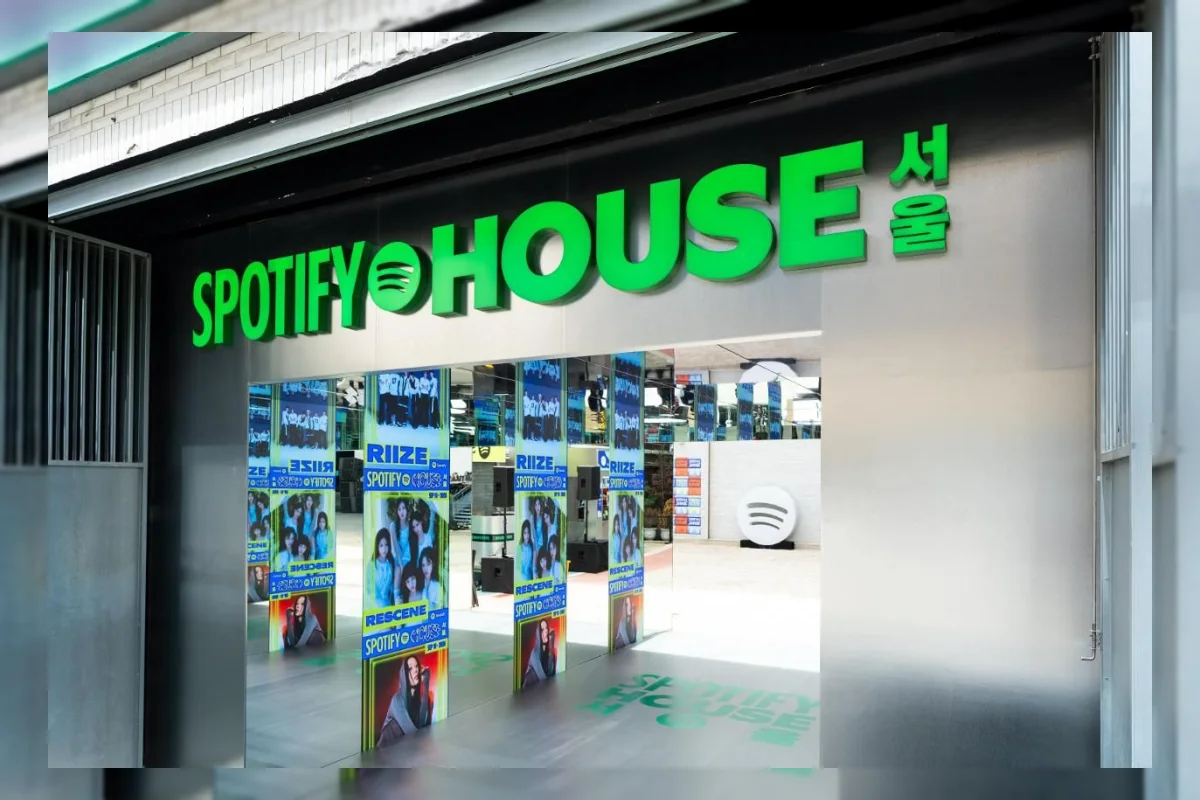 Suasana Spotify House Seoul di Seongsu-dong