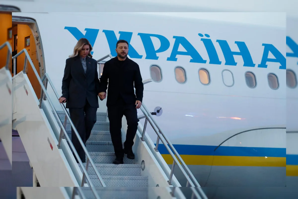 Presiden Ukraina Volodymyr Zelenskyy dan Ibu Negara Olena Zelenska