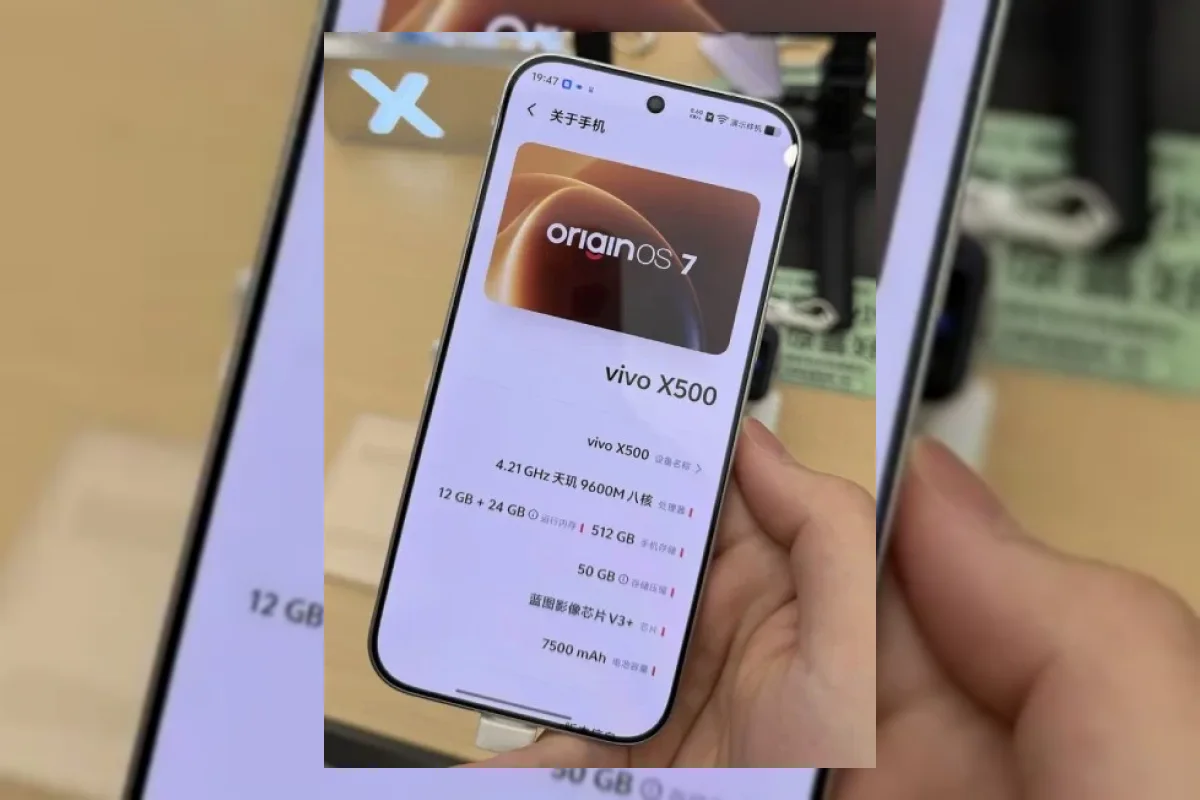 Vivo X500 hands-on dengan chipset Dimensity 9600M