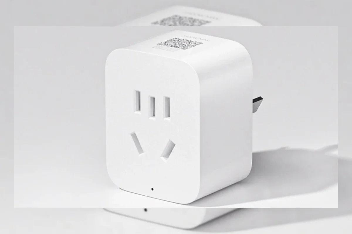 Ilustrasi colokan pintar Xiaomi Smart Socket 4 dengan koneksi Wi-Fi 6