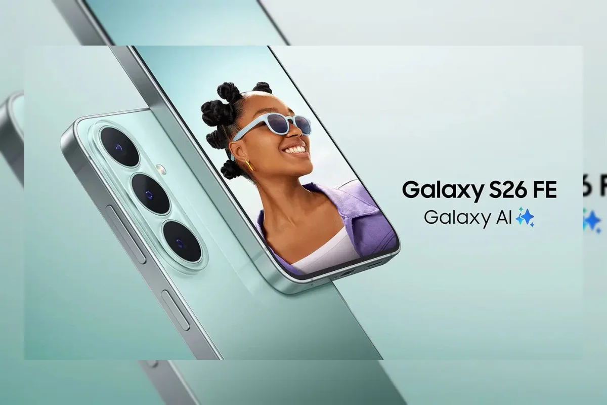 Samsung Galaxy S26 FE dengan warna Pistachio, Blueberry, dan Graphite