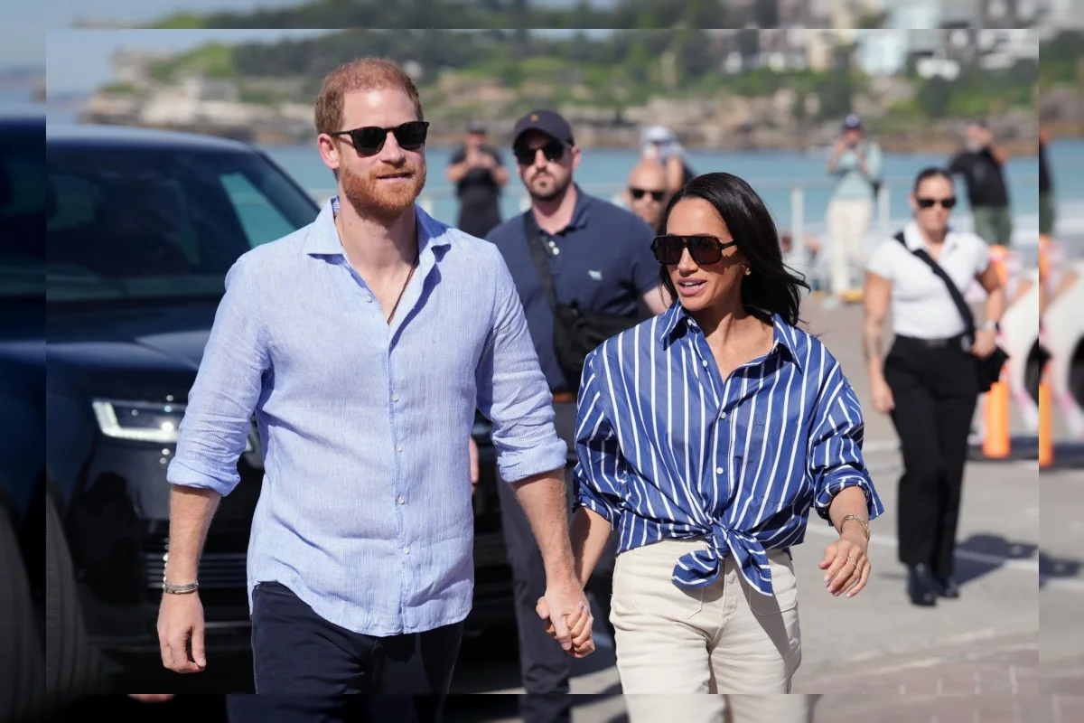 Pangeran Harry dan Meghan Markle saat menghadiri acara publik