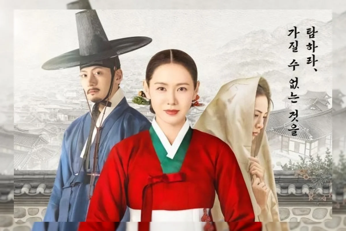 Poster serial The Scandal di Netflix dengan latar Joseon