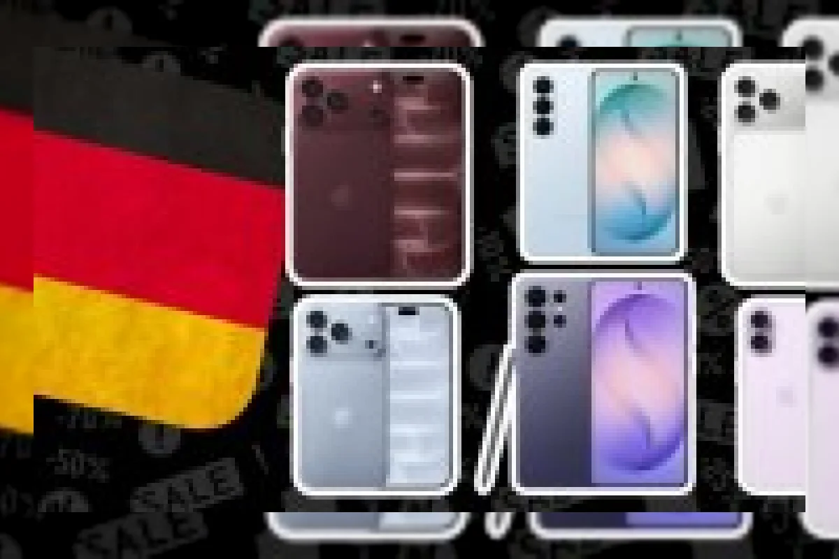 Deretan ponsel iPhone 18 Pro dan Samsung Galaxy S26 dengan label harga diskon