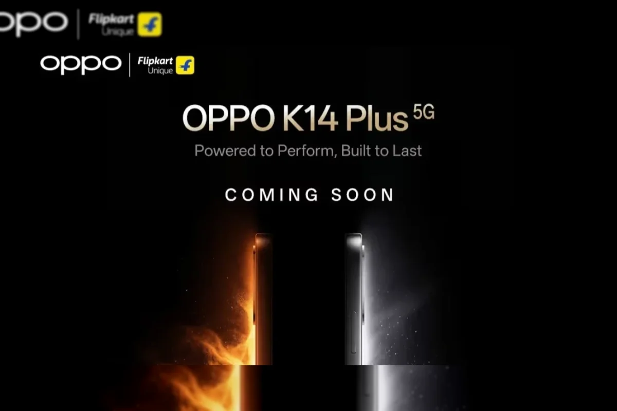 Teaser Oppo K14 Plus 5G di microsite Flipkart