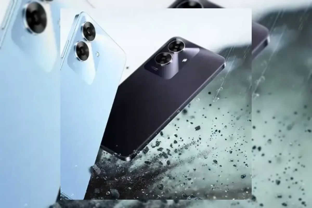 Deretan smartphone Oppo dan Realme di etalase toko