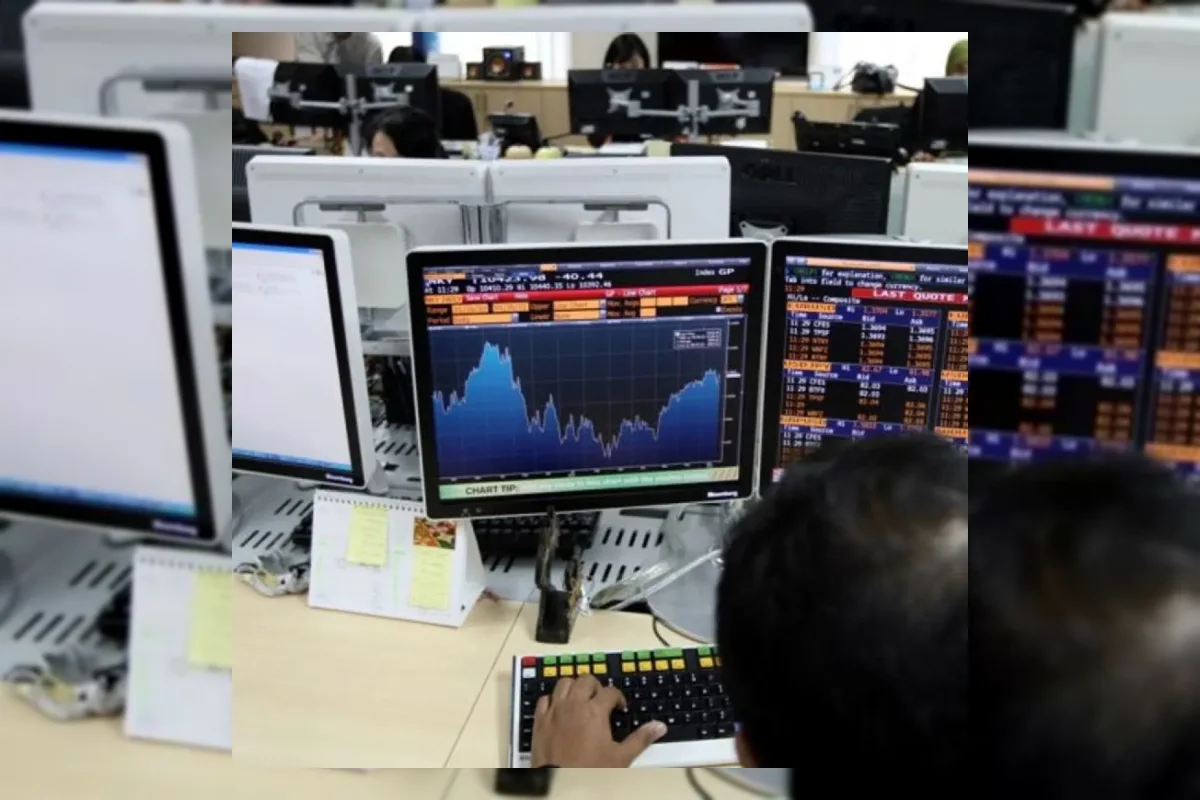 Ilustrasi pergerakan Indeks Harga Saham Gabungan (IHSG) di bursa saham