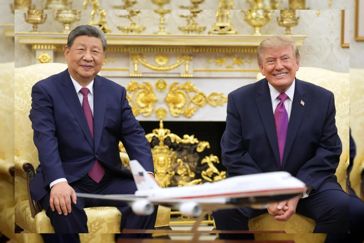 Presiden AS Donald Trump dan Presiden China Xi Jinping bertemu di Gedung Putih