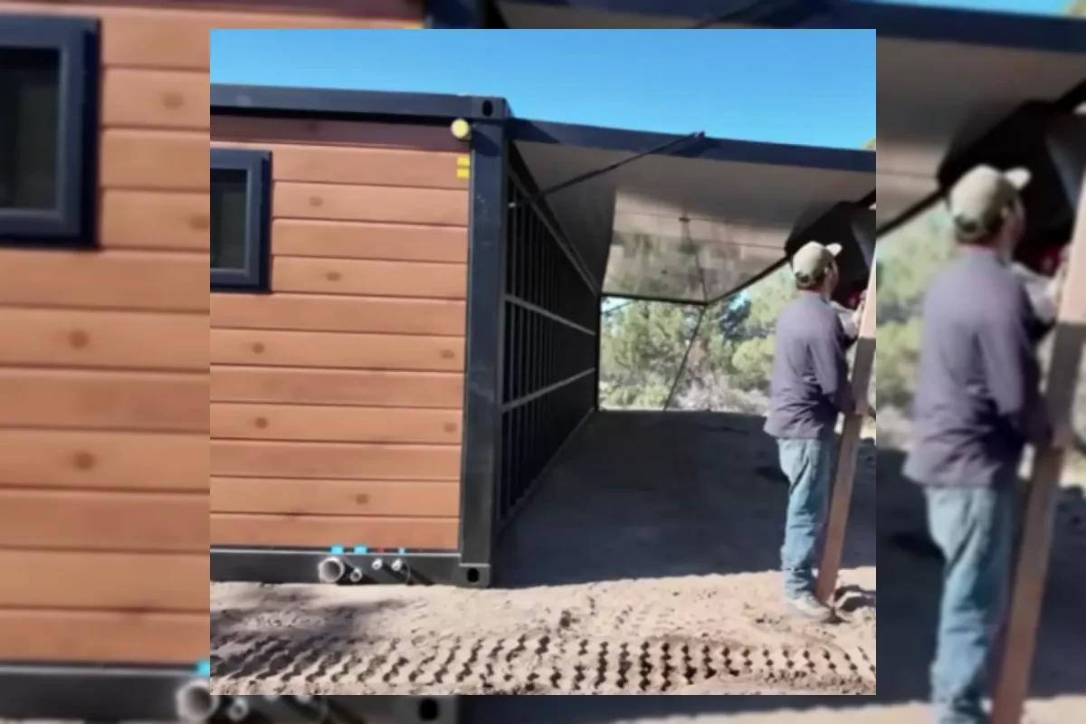Rumah prefab modular buatan China yang dikirim dalam kontainer dan dirakit cepat