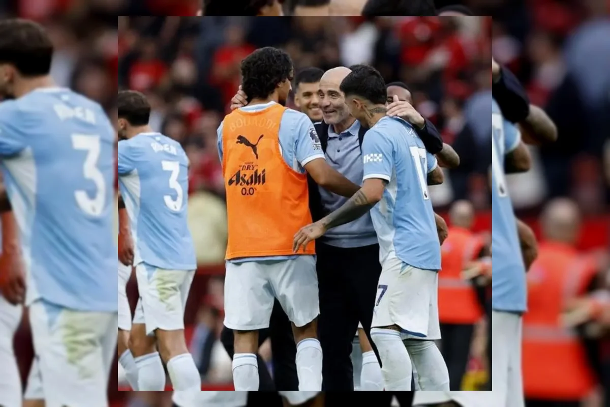 Logo Premier League dan Manchester City terkait pelanggaran finansial