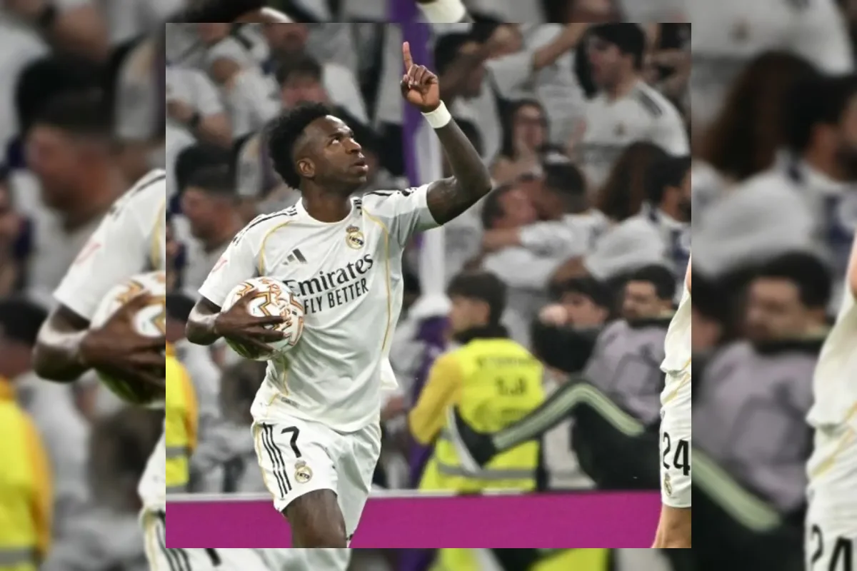 Vinicius Junior saat membela Real Madrid