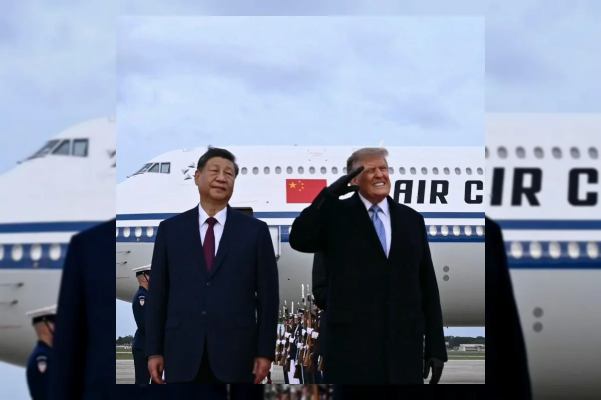 Ilustrasi bendera Amerika Serikat dan China terkait kesepakatan forum dialog kecerdasan buatan