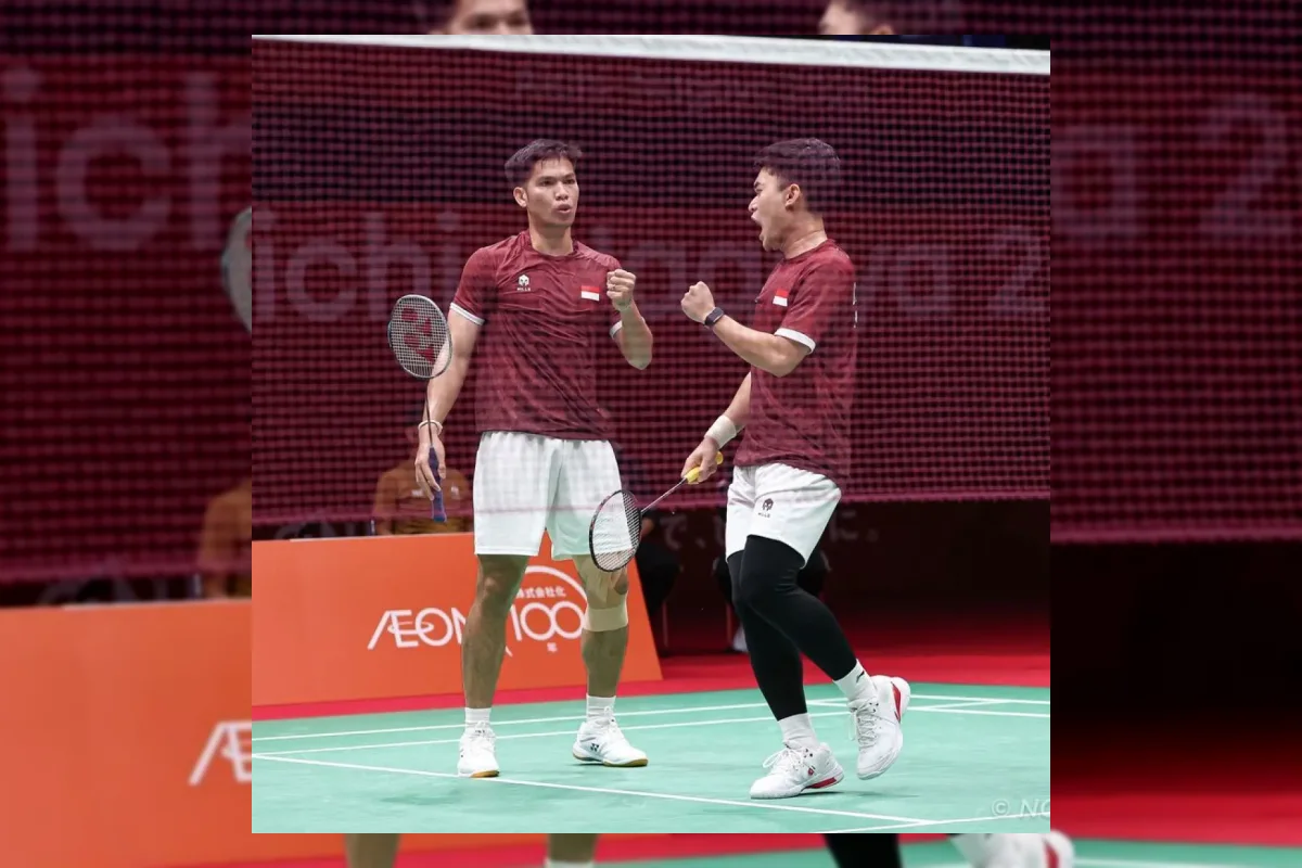 Leo Rolly Carnando dan Daniel Marthin bertanding di semifinal Asian Games 2026