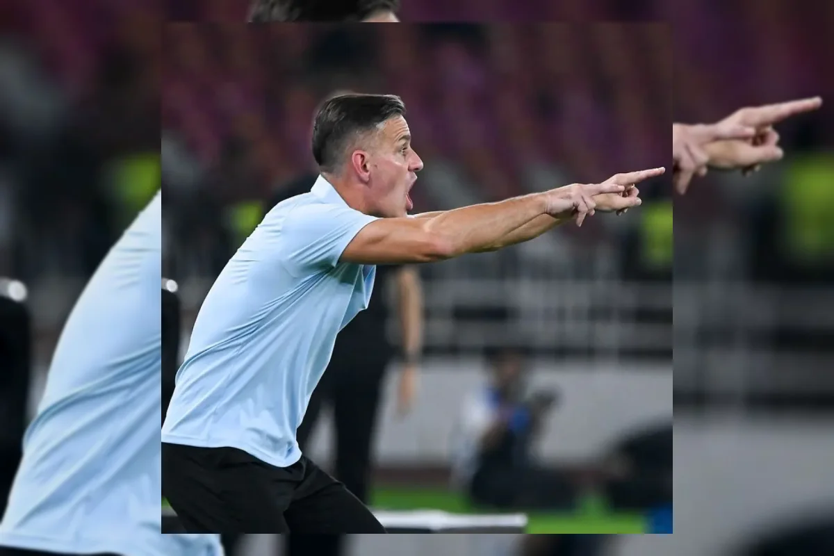 Pelatih Timnas Indonesia John Herdman dalam laga FIFA ASEAN Cup 2026