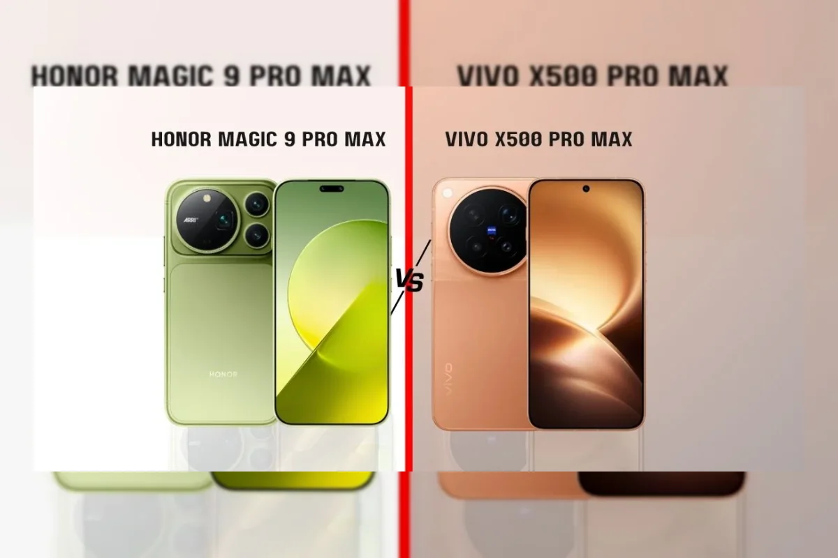 Ilustrasi perbandingan Honor Magic 9 Pro Max dan Vivo X500 Pro Max
