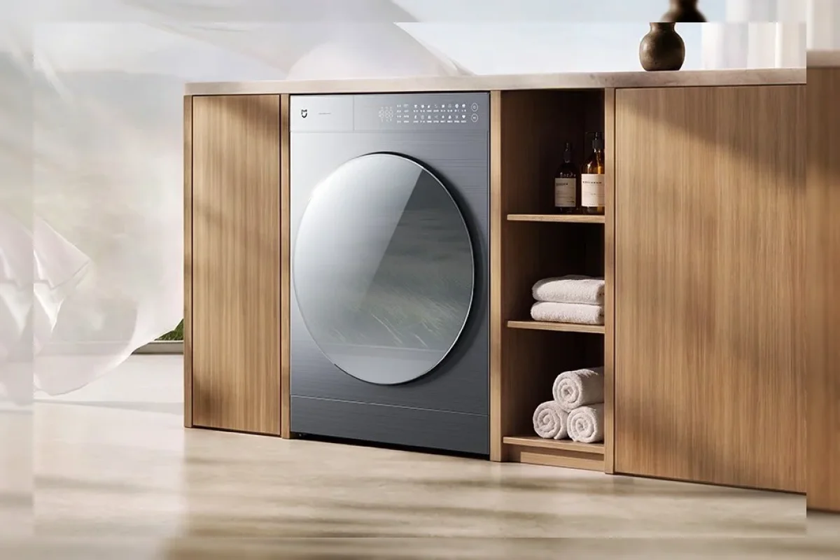 Ilustrasi mesin cuci pengering heat pump Xiaomi Mijia