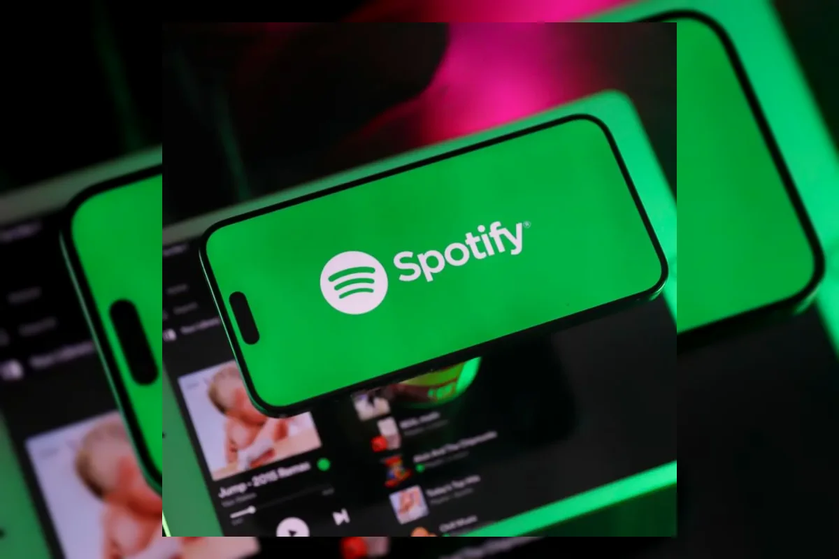 Ilustrasi layanan streaming musik Spotify yang mengalami gangguan