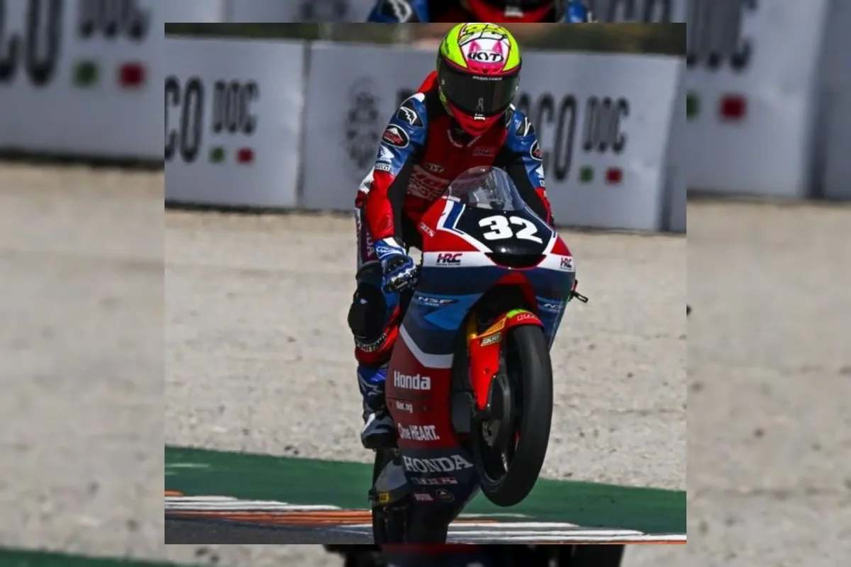Kiandra Ramadhipa bersiap menghadapi Moto3 Junior World Championship di Aragon