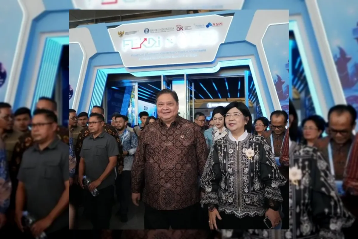 Suasana konferensi ekonomi digital di Jakarta International Convention Center