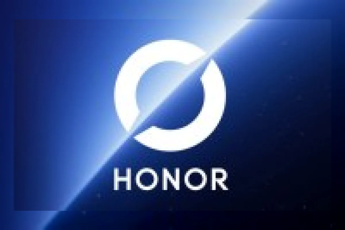 Ilustrasi ponsel Honor 700 Pro dengan layar belakang