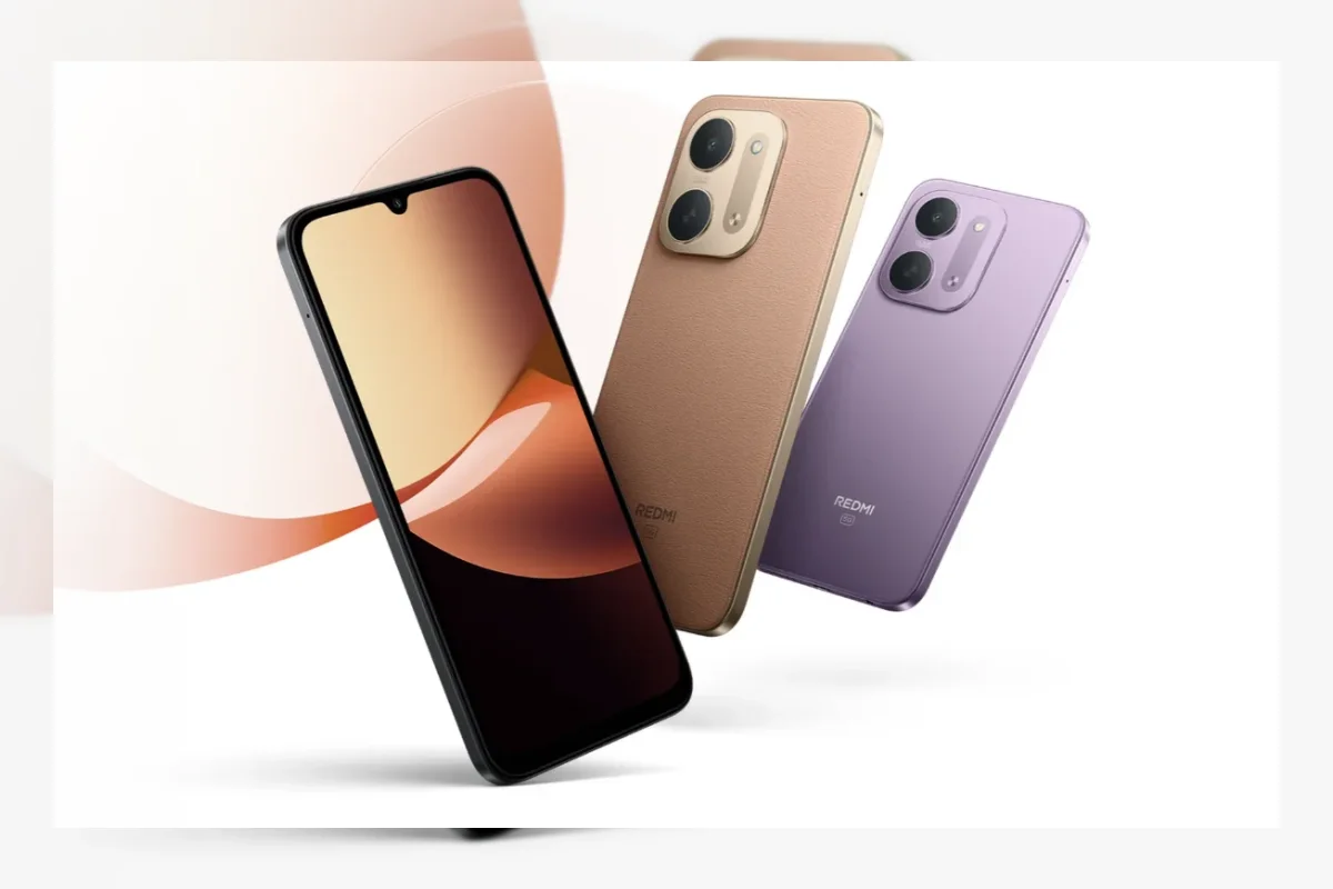 Ilustrasi ponsel Redmi 17C 5G dengan layar besar dan baterai 6.000mAh
