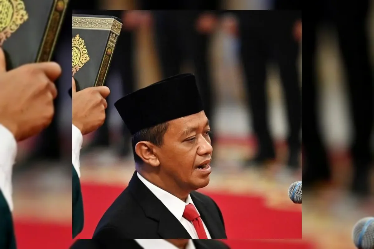 Presiden Prabowo Subianto melantik Bahlil Lahadalia sebagai Menteri Koordinator Bidang Hilirisasi dan Transisi Energi