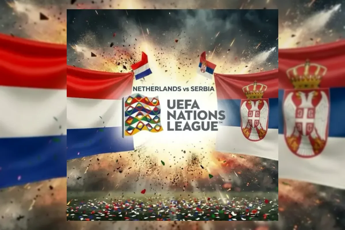 Pertandingan Belanda melawan Serbia pada matchday keempat UEFA Nations League di Philips Stadion