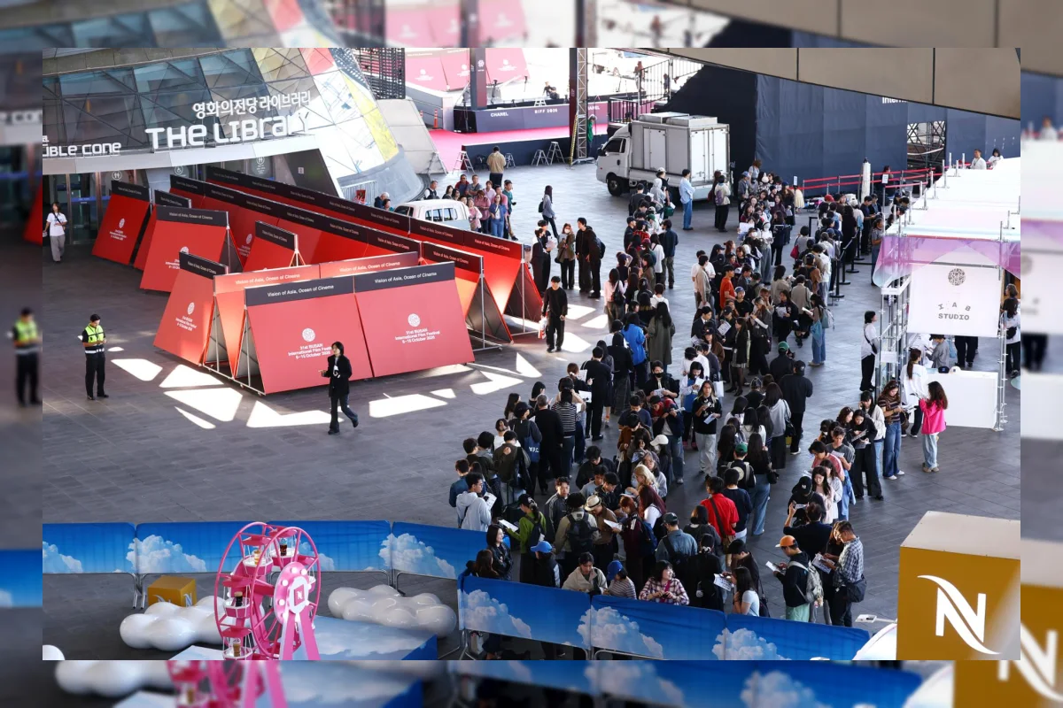 Suasana pembukaan Festival Film Internasional Busan ke-31 di Busan Cinema Center