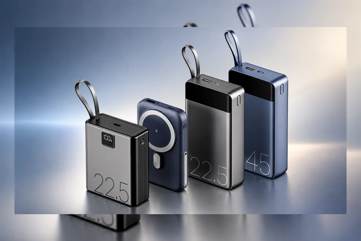 Ilustrasi power bank dengan pengisian cepat