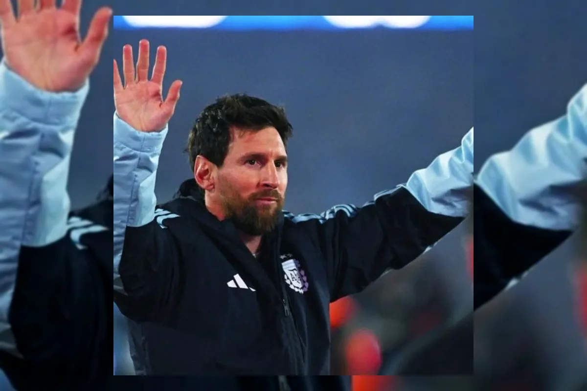 Lionel Messi saat membela Timnas Argentina