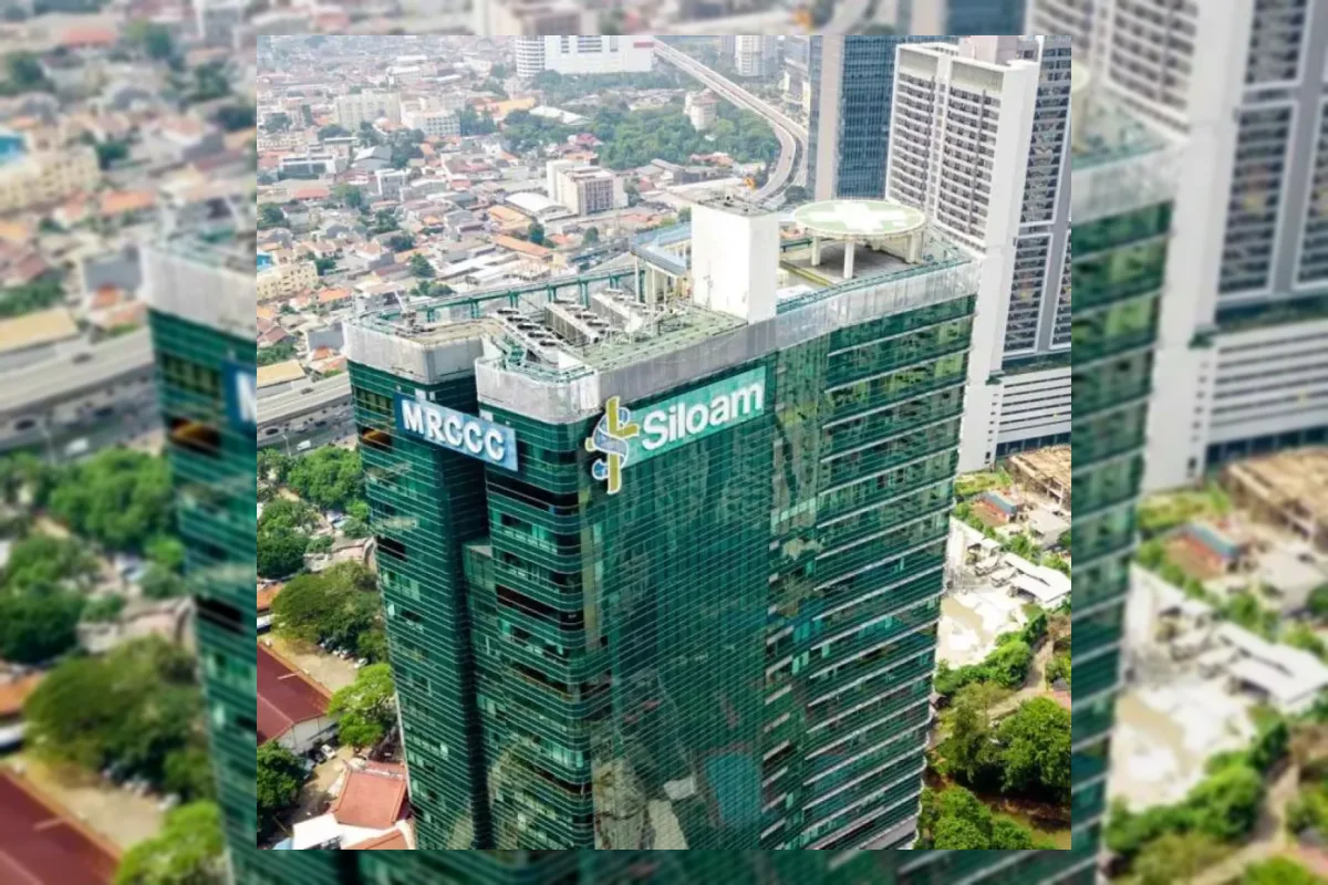 Ilustrasi gedung rumah sakit modern