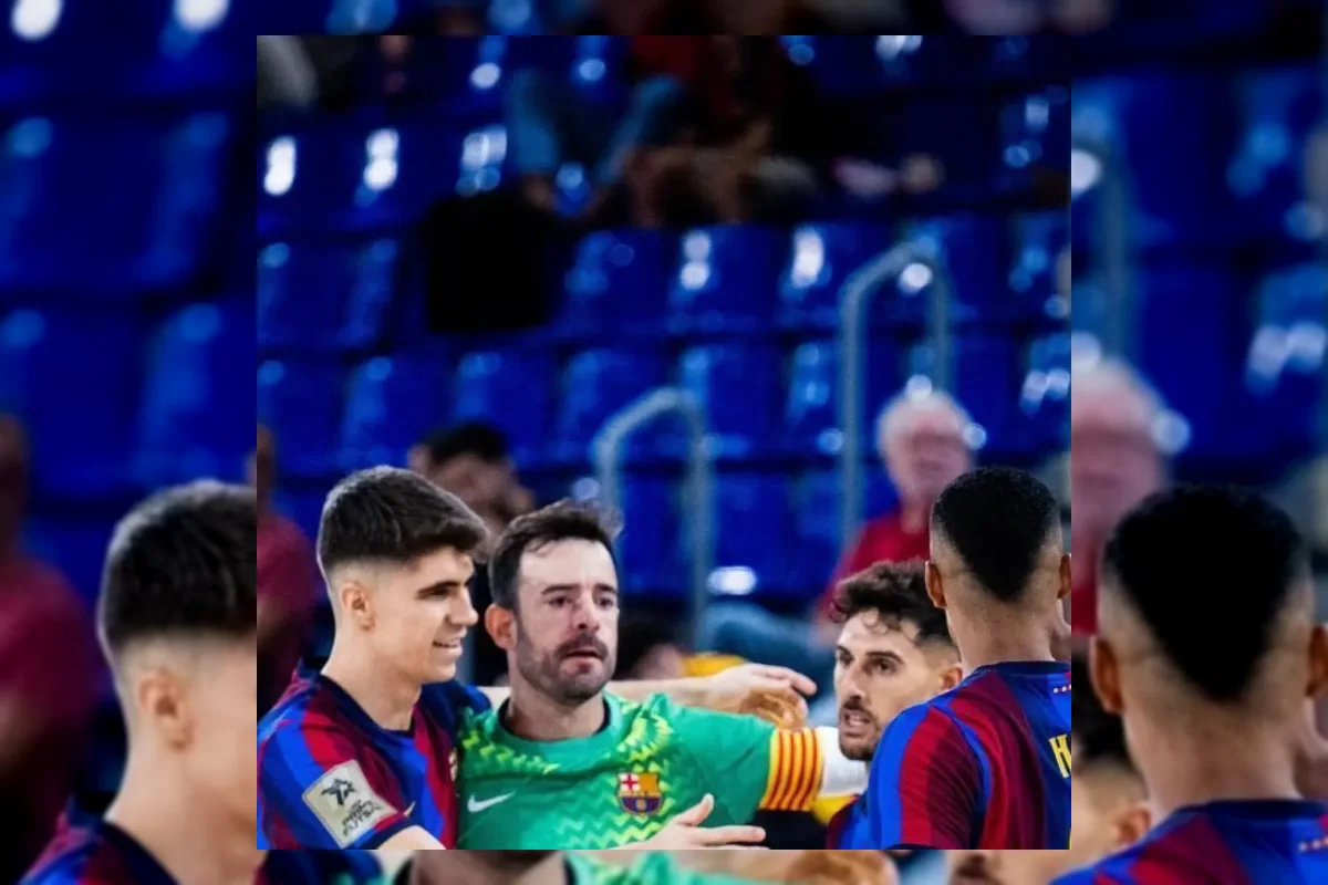 Pertandingan futsal Barcelona di Palau Blaugrana